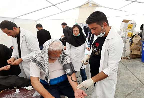 امدادرسانی اکیپهای درمانی خوزستان به زوار اربعین