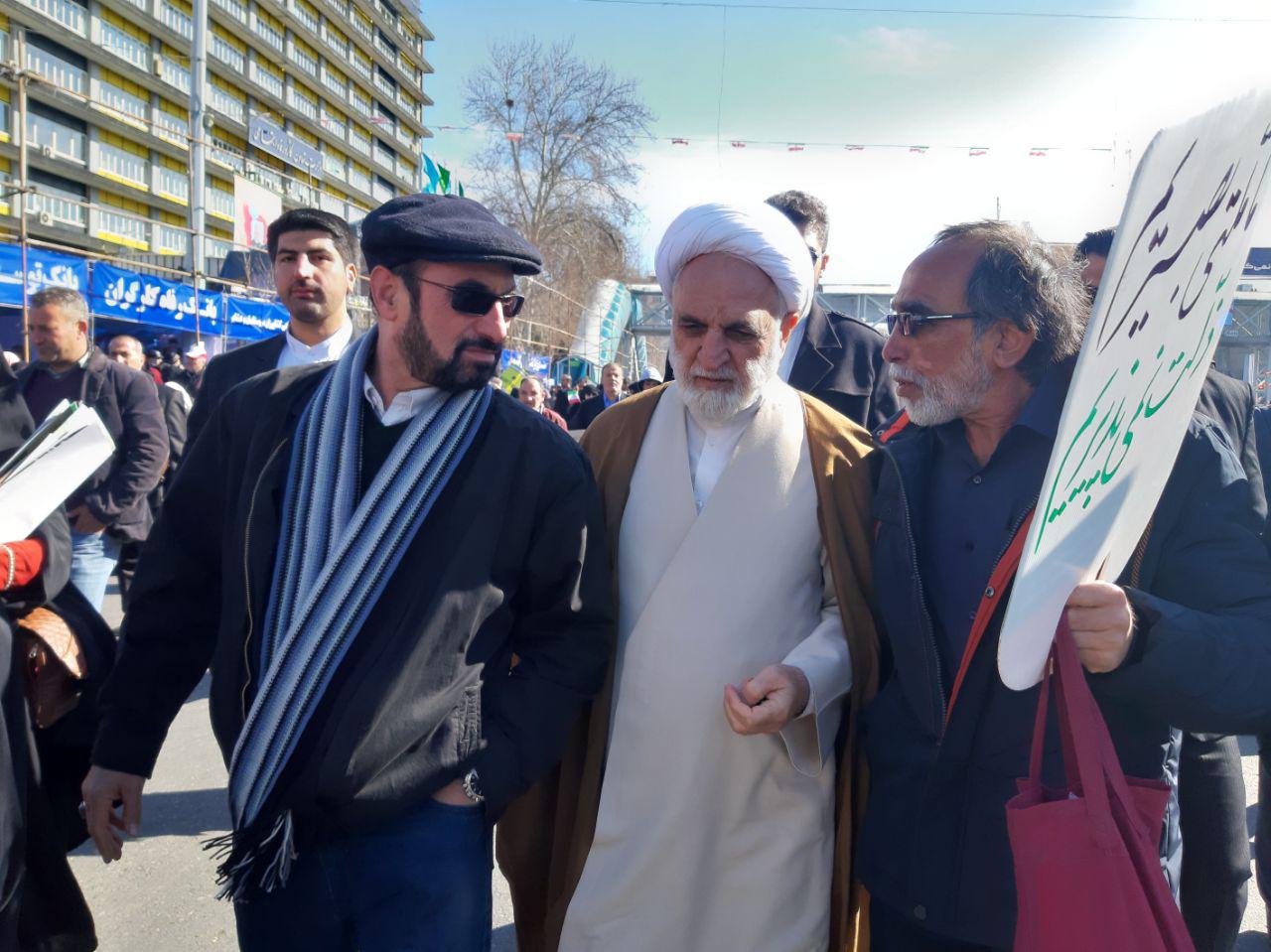 حضور چهره‌ها در راهپیمایی ۲۲ بهمن