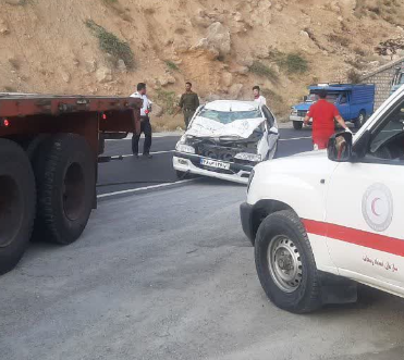 حادثه رانندگی درمحور فرخشهر به اصفهان