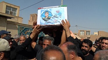 یکی دیگر از شهدای وطن در اردستان درخاک آرام گرفت