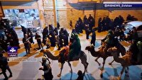 برگزاری آیین تعزیه خوانی با قافله عزاداری در روستای نیسیان