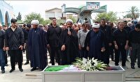 تشییع و خاکسپاری پیکر شهیده پرستار، مهناز نعمتی در شهر مزرعه کتول