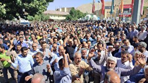 تشییع پیکر سردار سرتیپ شهید علی‌محمد مددالهی در سپیدان