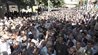 تشییع پیکر سردار سرتیپ شهید علی‌محمد مددالهی در سپیدان