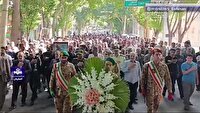 بدرقه یکی از سرداران وطن تا خانه ابدی در خوانسار
