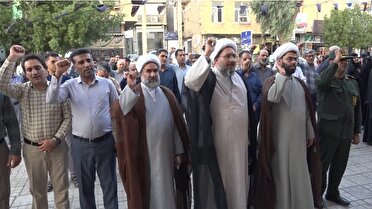 حمایت و قدردانی مردم حاجی آباد از نیرو‌های مسلح ایران