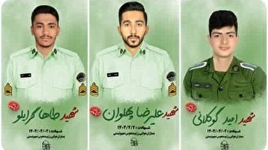 برگزاری مراسم وداع با شهدای امنیت در گرگان