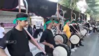 اهتزاز پرچم عزای حسینی در سلسله