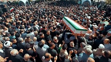 مراسم یادبود شهدای حمله رژیم صهیونی در کاشان
