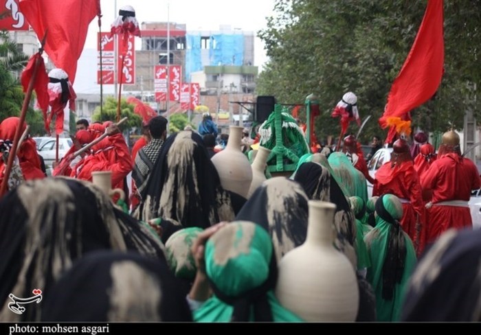 آیین نمادین کاروان اسرای کربلا در گرگان