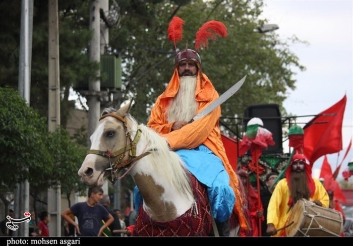 آیین نمادین کاروان اسرای کربلا در گرگان