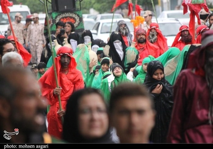 آیین نمادین کاروان اسرای کربلا در گرگان